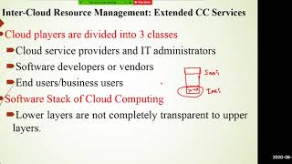 Grid and Cloud Computing Lecture  XI  InterCloud Resource Management [upl. by Hujsak790]