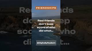 What Real Friends Look Like nokeepingscore friendshipvalues truebonds [upl. by Dorena]