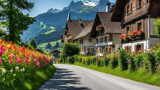 🇨🇭Driving in Switzerland  Swiss Village Lungern  Spectacular View [upl. by Grimona43]