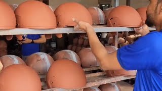 helmet making in India 😲😳amazing nicevideo making helmets india letest most [upl. by Aracot]