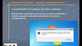 Guida al Computer  Lezione 102  Pannelo di Controllo  BackUp e Ripristino Parte 2 [upl. by Colvin646]