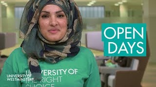 The Open Day Experience  University of Westminster  Study With Us [upl. by Nalym889]