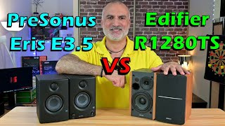 PreSonus Eris E35 vs Edifier R1280TS  Sound test amp full review [upl. by Oflodur]