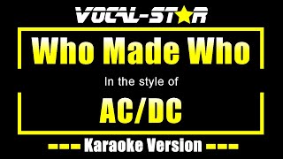 ACDC  Who Made Who Karaoke Version [upl. by York281]