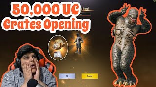 50000 UC Crates Opening  Godzilla Suit  Pubg Mobile  Cosmic YT [upl. by Elyrpa886]