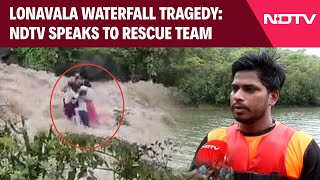 Lonavala Waterfall Tragedy Operations Continue To Find The Bodies Of Missing Children [upl. by Lejeune]