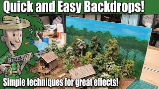 How to Paint Quick and Easy Terrain Backdrops [upl. by Nylyram]