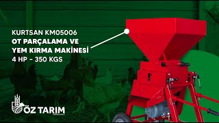 Kurtsan KM05006 Ot Parçalama ve Yem Kırma Makinesi 4 HP – 350 KGS Ürün Tanıtım Videosu [upl. by Terese]