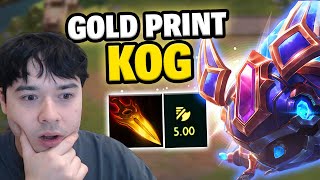 I Hit BEST IN SLOT Gold Printer Kogmaw I Went Level 10 I Set 13 TFT PBE [upl. by Petula]