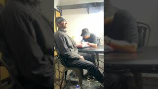 Iam Flexx Gets A New Tattoo 😳shorts clips [upl. by Andri]