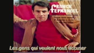 Lamour interdit de Franck Fernandel video clip avec paroles [upl. by Parish]