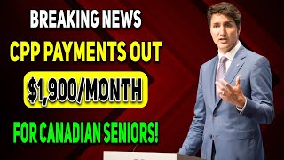 CPP Payments Out Tomorrow 1900 CPP Payments For All Canadian seniors [upl. by Arraes]