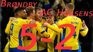 Brøndby vs AC Horsens 52  Highlights 19022023 [upl. by Nixie]