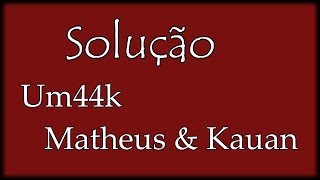 Solução Um44k Part Matheus amp Kauan Karaokê Acústico [upl. by Cacka703]