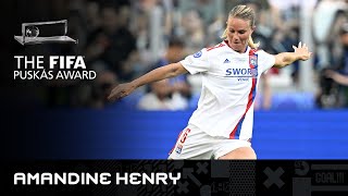 Amandine Henry Goal vs Barcelona  FIFA Puskas Award 2022 Nominee [upl. by Wilson439]