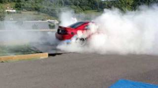 Turbo V6 Mustang Burnout [upl. by Rennold797]