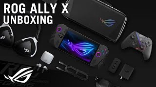 Unboxing the ROG Ally X Handheld PC  ROG [upl. by Oznole]