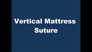 Vertical Mattress Suture [upl. by Calley]