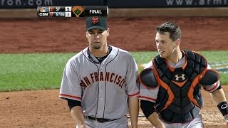 Vogelsong fields grounder gets complete game [upl. by Edsel]