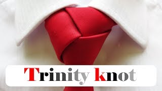 Trinity knot for Beginners step by step  How to tie a tie [upl. by Ela]