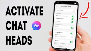 How To Activate Chat Heads In Messenger iPhone  Full Guide [upl. by Leasa]