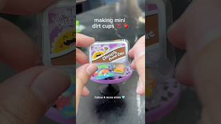 making mini dirt cups 🪱 miniverse minis happyhalloween [upl. by Lahcym492]