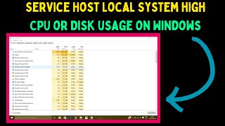 How to Fix Service Host Local System High CPU or Disk Usage on Windows 11 [upl. by Kenric]