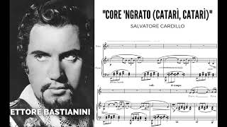 Core ngrato Catarì Catarì  Ettore Bastianini with baritone score HD 1080p [upl. by Ramaj276]