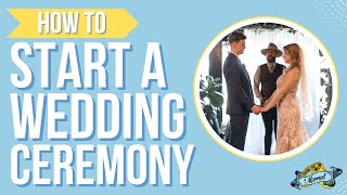 HOW TO START A WEDDING CEREMONY  Advice from a Wedding Officiant  Young Hip amp Married [upl. by Reese]