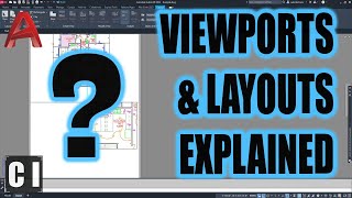 AutoCAD Viewports Explained Layout  Paper Space Tutorial amp MustKnow Tips [upl. by Ettenotna]