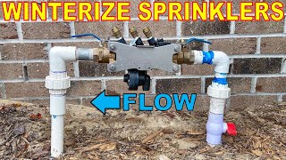 How To Remove A Backflow Preventer For Winterizing Sprinkler Systems [upl. by Remde274]