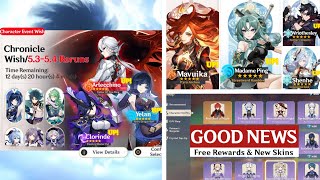 NEW UPDATE Chronicle Wish 53 to 54 Banner ROADMAP New Skins Yelan  Genshin Impact [upl. by Eiduj817]