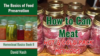 How To Can Meat  Pressure Canning Beef or any Meat  Hot Packing Meat  Cold Packing Meat [upl. by Ayamahs]