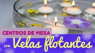 centro de mesa con velas  CURSO DE CENTROS DE MESA 3 [upl. by Boutis451]