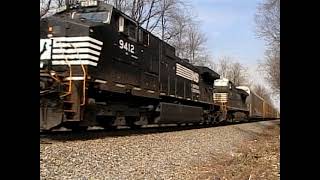 5 Norfolk Southern Trains In Jeffersontown Kentucky March 2011 [upl. by Gonyea526]