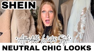 SHEIN Chic amp Stylish NEUTRALS for Winter 2024 ❄️ Try On Haul  EXCLUSIVE Coupon Code ❄️ [upl. by Irej471]