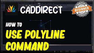 Caddirect How To Use Polyline Command [upl. by Strade]