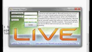How to change your gamertag for free NEW program coded by me [upl. by Paxton201]