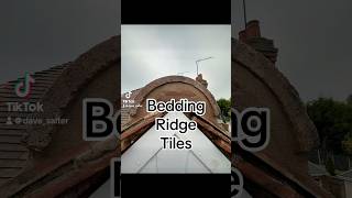 Mortar Bedding Roof Ridge Tiles and Lead Saddle Flashing [upl. by Clite]