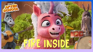 ‘Fire Inside’ Sing Along Lyric Video  Thelma The Unicorn  Netflix After School [upl. by Jamal]