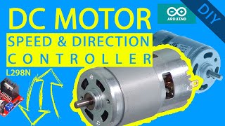 L298N  how to control dc motor with Arduino  Motor speed and direction control [upl. by Hadley]