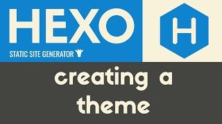 Creating a Theme  Hexo  Static Site Generator  Tutorial 11 [upl. by Glynnis]