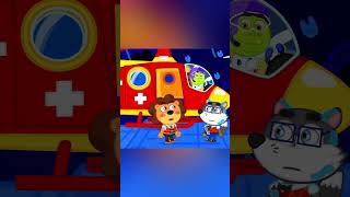 LionET  Flood rescue by helicopter  Cartoon for Kids [upl. by Ariadne]