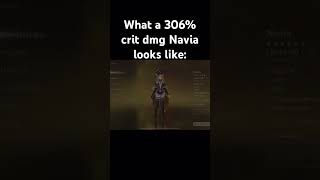 What 306 crit dmg looks like￼genshinimpact genshin navia xilonen hoyocreators shorts showcase [upl. by Neetsyrk440]