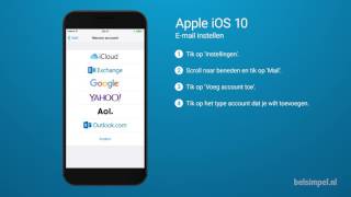 Tips amp Tricks  Apple iPhone Email instellen iOS 10 [upl. by Caassi]