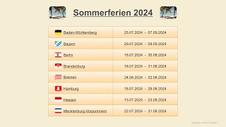 Sommerferien 2024 [upl. by Ruffo325]