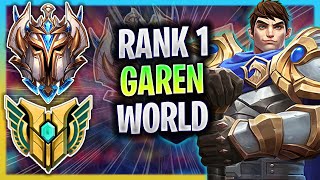 RANK 1 GAREN IN THE WORLD  RANK 1 GAREN TOP GAMEPLAY  RANK 1 GAREN GUIDE [upl. by Cirone]