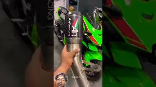 Kawasaki Zx10r Fuul sistam Arrow Exouast 🏍️📣 fuul modified zx10rtrending shorts vairlbike zx10r [upl. by Nairot668]