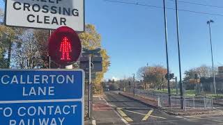 Callerton Parkway Station Level Crossing Tyne and Wear [upl. by Lippold]