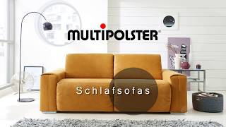 Schlafsofa mit MATRATZE  Bettsofas mit ganz einfacher Handhabung  by Multipolster® [upl. by Aligna]